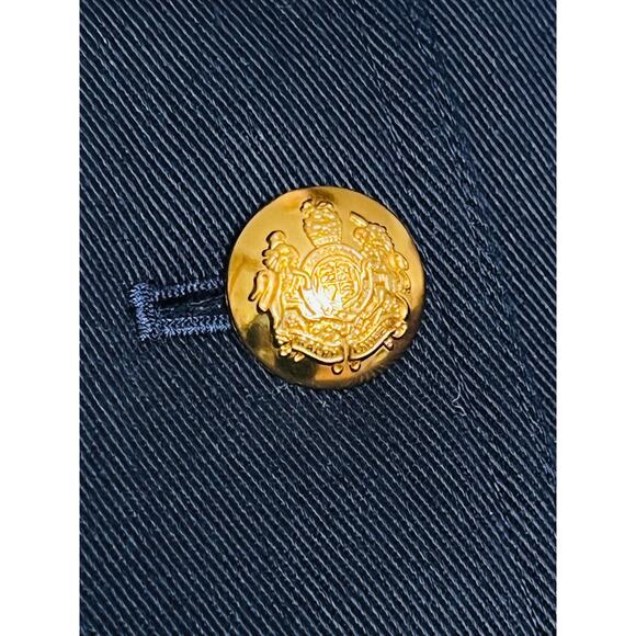 Lauren Ralph Lauren Officer's Jacket Size 6 Slim fit Stand Collar Gold Buttons - Picture 13 of 16